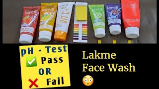 Lakme Face Wash pH Test  Lakme Face Wash Safe or not [upl. by Cullen]