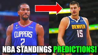 NBA Standings Predictions For Eastern amp Western Conference [upl. by Jefferson]