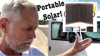 Testing the DOKIO 110w 18v Portable Foldable Solar Panel Kit for Stealth Camper Prepping [upl. by Laney]