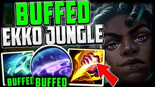 BUFFED EKKO IS SO EASY TO PLAY BEST BUILDRUNES  Ekko Jungle Guide Season 13 League of Legends [upl. by Safko]