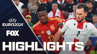 Spain vs Georgia Highlights  UEFA Euro 2024  Round of 16 [upl. by Anerbas]