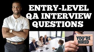 QA Interview Questions Entry Level [upl. by Ulrica]