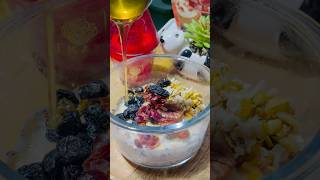 Multigrain overnight oatsBreakfastrecipe￼ Healthybreakfastshortsvideo2024 [upl. by Rezeile]