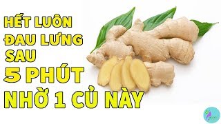 Hết Luôn Đau Lưng Sau 5 Phút Chỉ Với 1 Củ Gừng 100 Người Thì 99 Người Không Biết [upl. by Ruben]