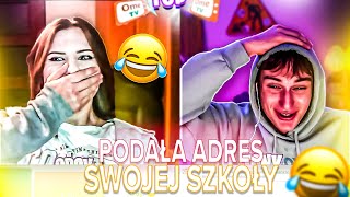 PODAŁA ADRES SWOJEJ SZKOŁY NA OMEGLE  OMETV [upl. by Nedlog]