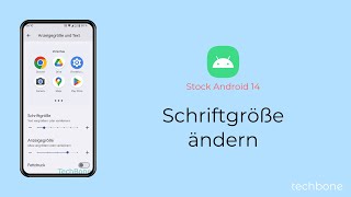 Schriftgröße ändern Android 14 [upl. by Damicke]