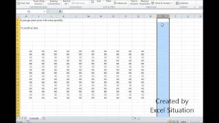 Excel resizing the scroll bar handle [upl. by Adnawaj]