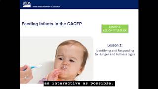 CACFP Trainers’ Circle A Look Inside the New CACFP Trainer’s Tools Feeding Infants Kit [upl. by Mirella]