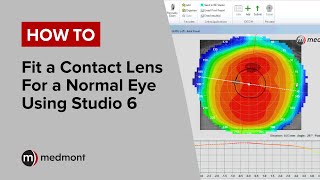 How To  Fit a contact lens for a normal eye Studio 6 [upl. by Annaierb965]