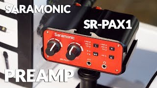 Saramonic SRPAX1 XLR Preamp Mixer [upl. by Nnhoj146]