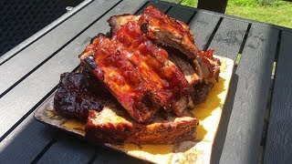 Ribs de boeuf fumée Côtes levées de boeuf sur barbecuefumoir 🔥 [upl. by Marino636]