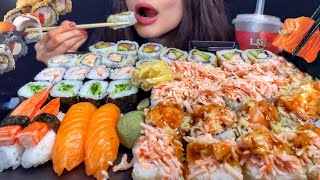 ASMR SUSHI amp SASHIMI PLATTER MUKBANG No Talking EATING FOOD [upl. by Negyam]