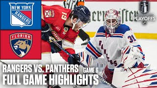 New York Rangers vs Florida Panthers Game 6  NHL Eastern Conference Final  Full Game Highlights [upl. by Laicram]