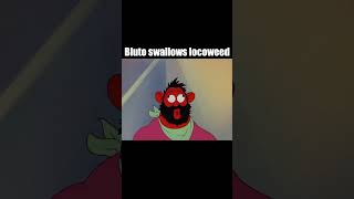 Bluto swallows Locoweed shorts popeye cartoon funny funnyvideo funnyvideos crazy [upl. by Afaw94]