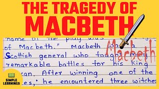 Macbeth Essay In English For Grade 9  Summary Of Macbeth Play By Shakespeare  Ambition Lesson [upl. by Payne]