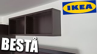 IKEA BESTA  Complete Installation of TV wall mount Easy  Assembler fixer meuble haut murale [upl. by Ailet]