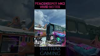 PEACEKEEPER MK2 VIVID NOTES LEGENDARY CAMO KILL EFFORT AND RELOADING codm cod ghostcodm [upl. by Drewett]