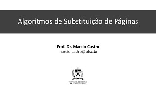 Algoritmos de Substituição de Páginas [upl. by Oiramel]