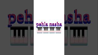 Pehla nasha piano lesson 🎹♥️ shorts pianoshorts viralshorts youtubeshorts musiclearner [upl. by Aerahs844]