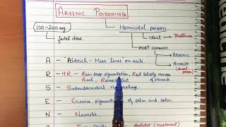 Arsenic Poisoning Mnemonic super easy  toxicology [upl. by Kajdan81]