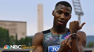 Erriyon Knighton DOMINATES Florence 200m in strong start to 2023 season  NBC Sports [upl. by Ruyam]