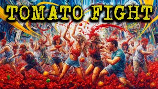 La Tomatina History Unveiling the Origins of Spains Legendary Tomato Fight Festive Celebration [upl. by Vevina294]