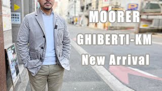 2024 春 新作 MOORER ムーレー ナイロンジャケット GHIBERTIKM テーラードデザイン rootweb hiroshima ルーツウェブ 広島 [upl. by Anisamot810]