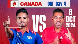 Nepal VS Canada ODI  4 • Bilateral Series 2024 [upl. by Schechter]