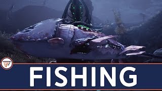 Warframe BEST Ostron Reputation Fishing Guide Where to Catch all the Fish [upl. by Ahtelat]