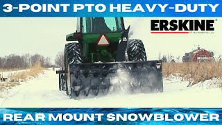 3Point PTO HeavyDuty Rear Mount Snowblower in action [upl. by Nicole]