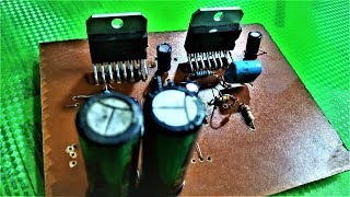 TDA7294 Bridge cct  Journey of a Cu Board to Amplifier [upl. by Notnel]