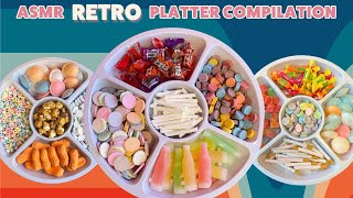 ASMR RETRO CANDY PLATTER COMPILATION  Nik L Nip  Satellite Wafers  Necco  Lotsa Fizz  Razzles [upl. by Leiser535]