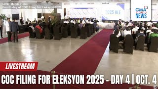 LIVE COC filing for Eleksyon 2025  Day 4 Oct 4 2024  Replay [upl. by Asert]