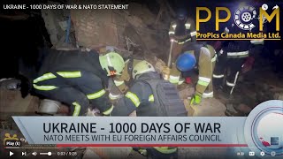 UKRAINE  1000 DAYS OF WAR amp NATO STATEMENT [upl. by Nailimixam817]