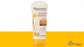 Aveeno Sunscreen Lotion SPF50  ClickOnCare [upl. by Rehpretsirhc244]