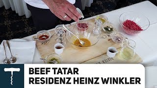 RESIDENZ HEINZ WINKLER Zubereitung von Beef Tatar [upl. by Ahsel298]