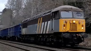 Freight trains galore along the Sutton Park Line  January 2024 [upl. by Letsirc]