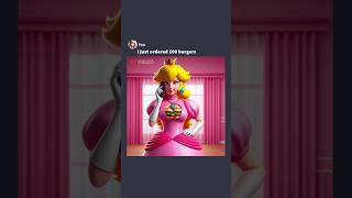 Karen Princess Peach Ate 100 Burgers mario sonic meme [upl. by Yuht]