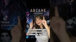 CURIOSIDADES DE Arcane A que no te sabías ninguna 🤓 arcane leagueoflegends curiosidades [upl. by Iderf]