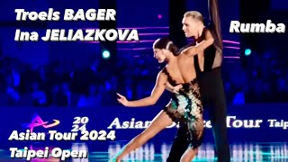 Troels Bager  Ina Jeliazkova  Asian Tour 2024  Taipei Open  Final Presentation  Rumba [upl. by Akeenahs]