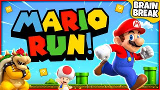 Mario Run  Mario Brain Break  Super Mario Games For Kids  GoNoodle [upl. by Lodi]