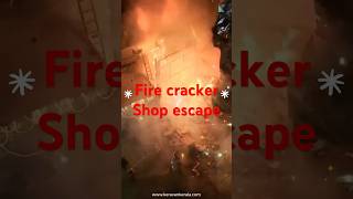 FIRE CRACKER SHOP  LUCKY ESCAPE BY SHOPPERS NO MAJOR INJURIES shorts diwali india [upl. by Ym857]