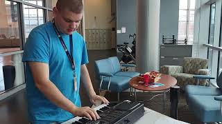 picking up a hamzer 61 key portable electronic keyboard [upl. by Nealson649]