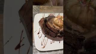 Amazing sizzling Brownie at chocolate room Dhaka bdfood bdfoodie browniewithicecream shorts [upl. by Cruz]