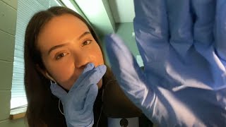 ASMR Repeating “Relax” Latex Gloves and Hand Movements [upl. by Lunt]