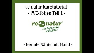 renatur  PVCFolie mit Heißluftgerät schweißen [upl. by Adehsor617]