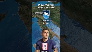 Career Marco Verratti italy youtubeshorts shorts career football marcoverratti [upl. by Adidnac]