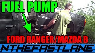 ▶️Fuel Pump Replacement Ford RangerMazda Bseries 0103⛽️ [upl. by Nena890]