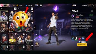 KODA CHARACTER 🤫🎁 FREE FIRE OPEN NEW SERVER 💎 MISTER SHEHZADA [upl. by Allesor63]