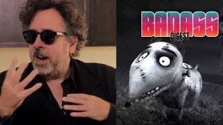 Tim Burton Frankenweenie Interview  1984 amp 2012 Films Monster Movies and Makeup [upl. by Ahsilat482]